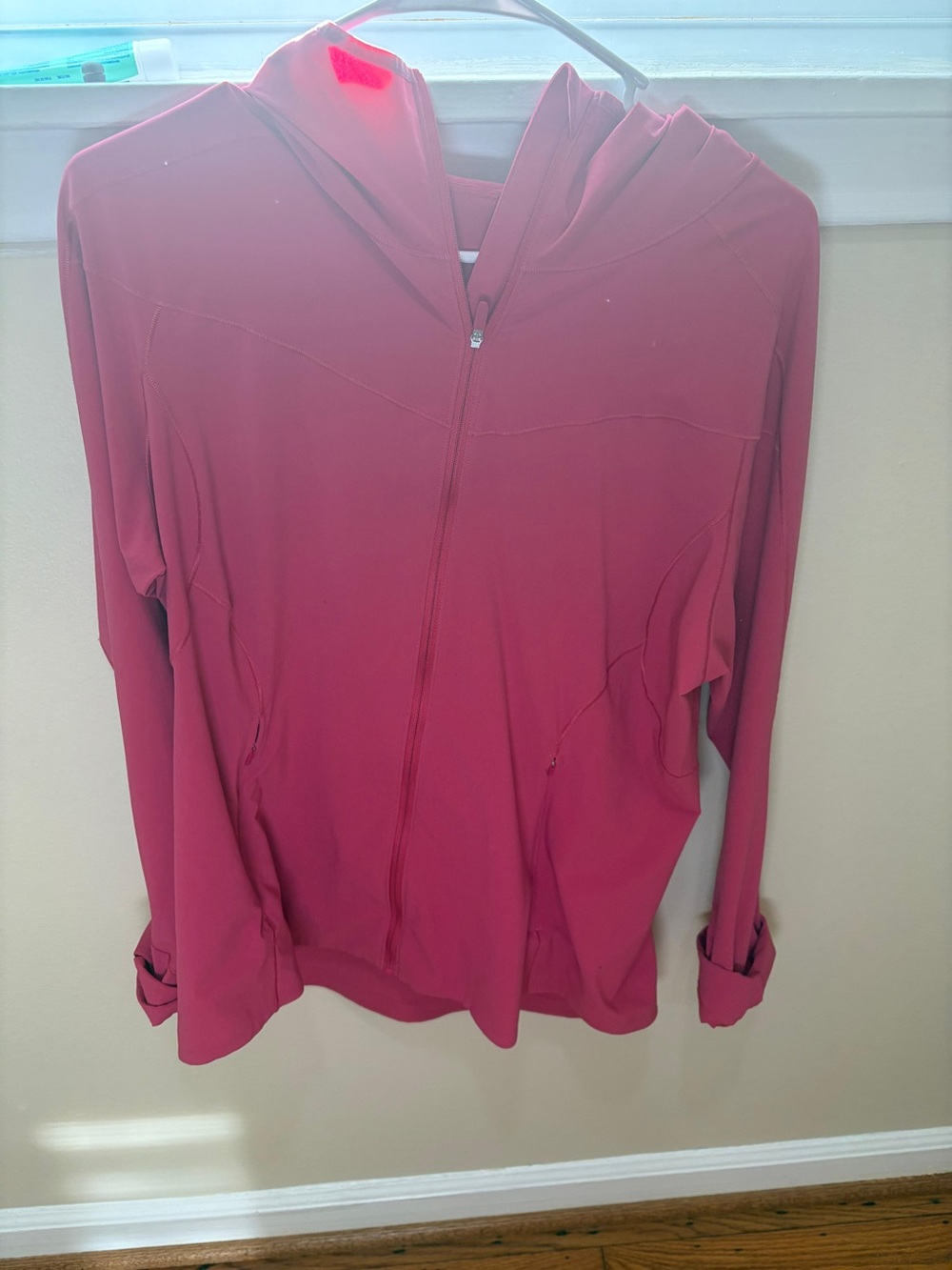 Lululemon pink mist over windbreaker